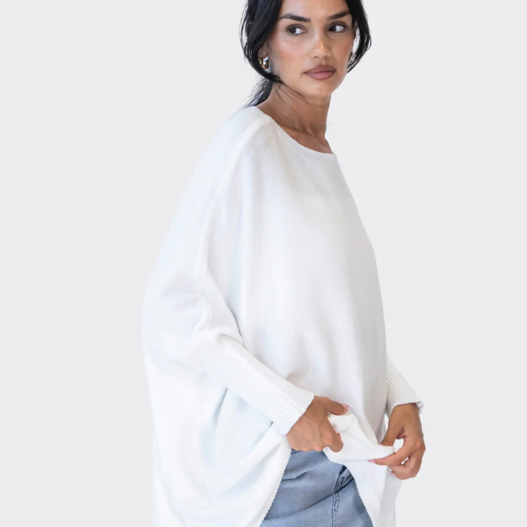 Cozy Oversized Trui Beige - Heerlijk varm!