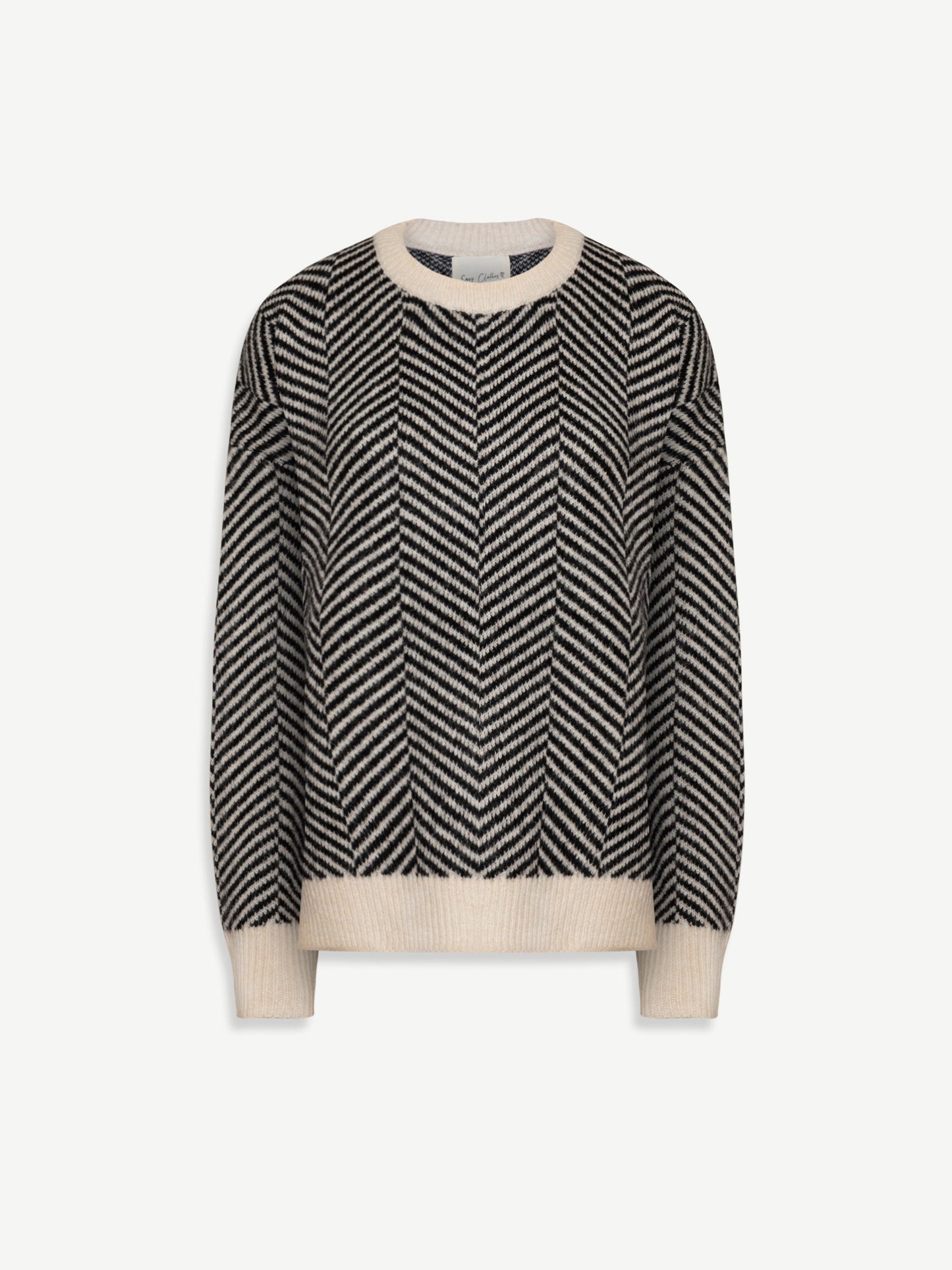 Lenya™ | Sweater med strikket mønster