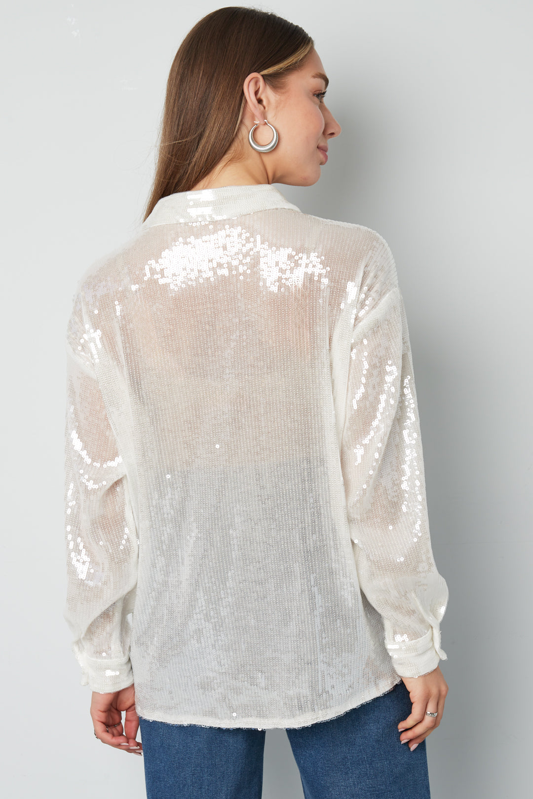 Glitter Sexy Blouse - Bluse til byturen