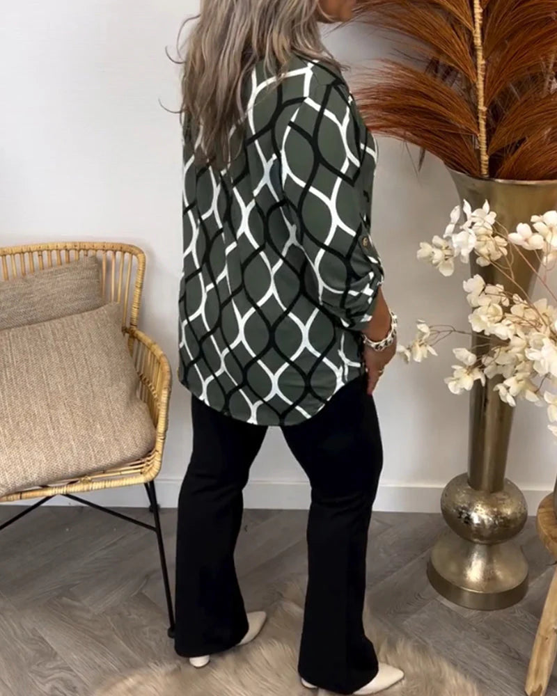 Bluse med Boho Luxe-mønster