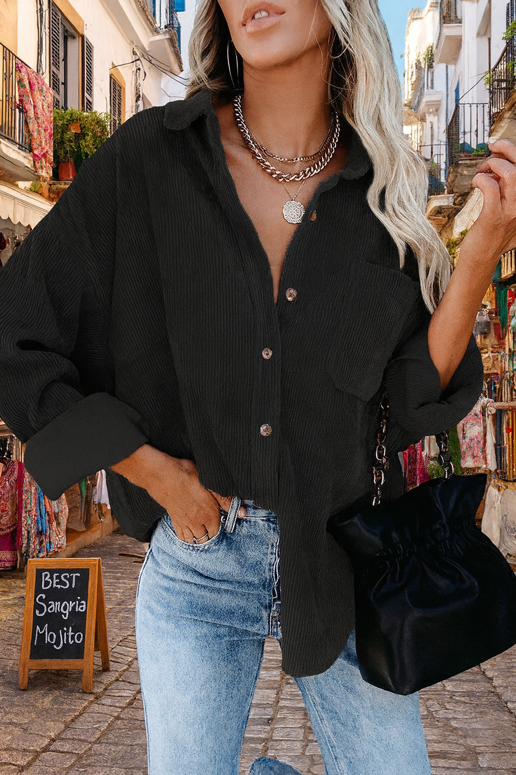 Isla Oversized efterårsbluse