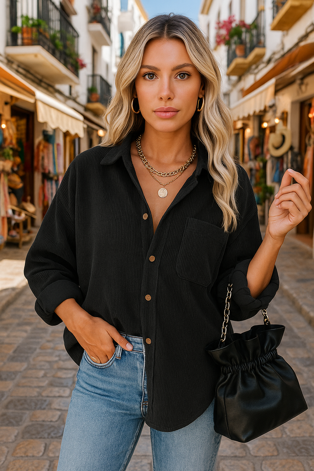 Isla Oversized efterårsbluse