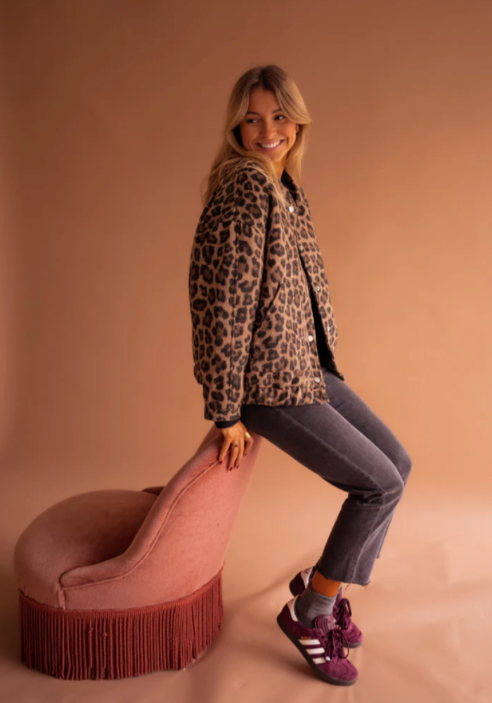 LEONA™ | Leopard bomberjakke