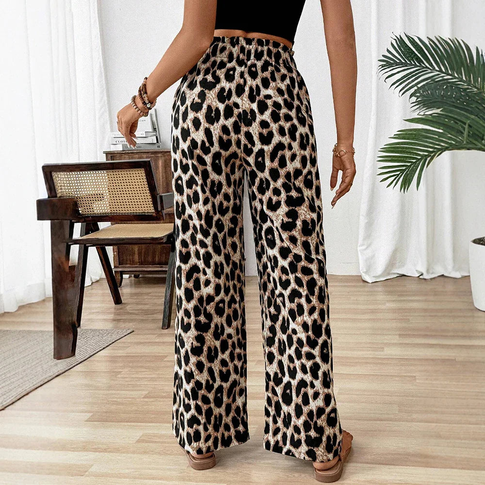 Elvira™ | Bukser i lys leopard