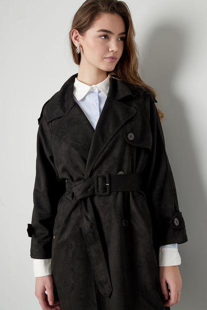 Isla Suede Trench - kombiner med ethvert outfit!