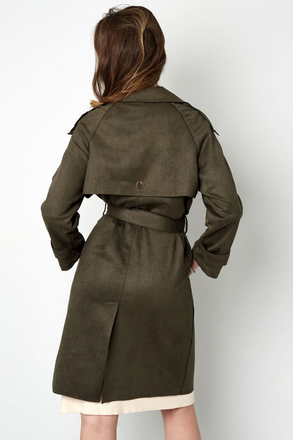 Isla Suede Trench - kombiner med ethvert outfit!