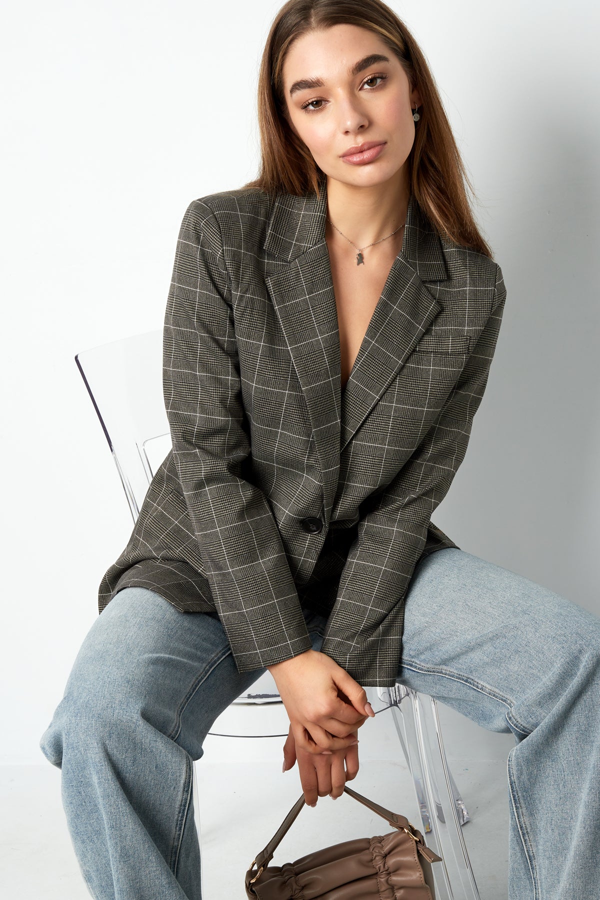 Isla Nomada - Tidløs blazer med tern
