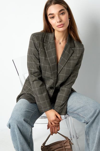 Isla Nomada - Tidløs blazer med tern