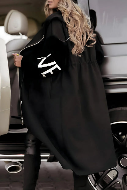 Isla Rosana Oversized Jacket met Capuchon