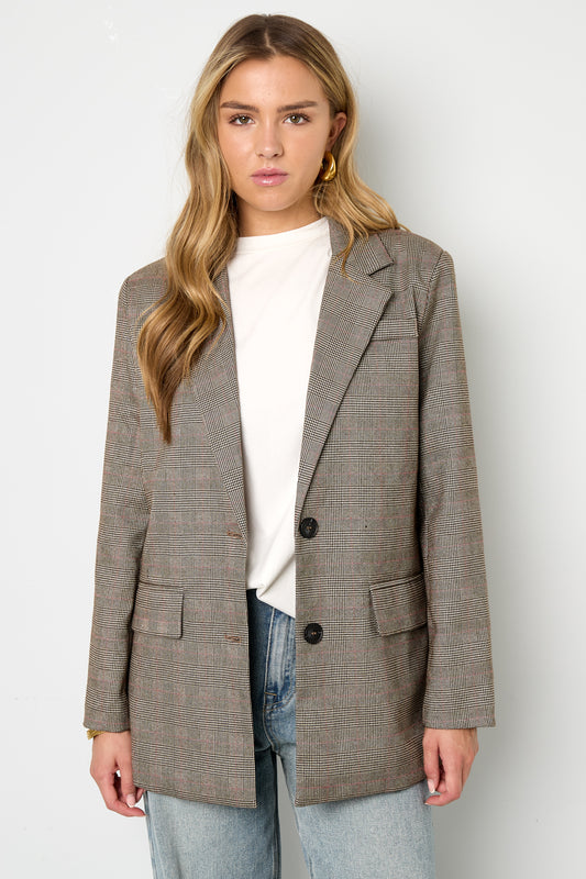 Isla Nomada - Tidløs blazer med tern