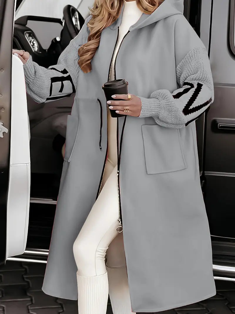 Isla Rosana Oversized Jacket met Capuchon
