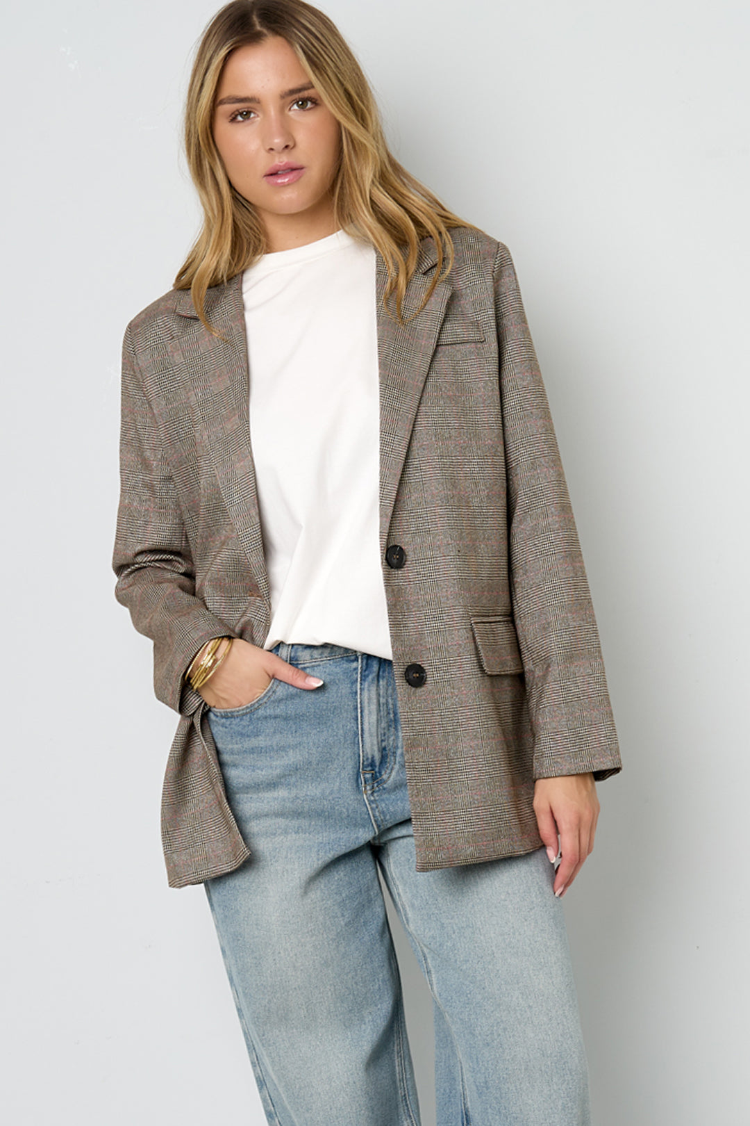 Isla Nomada - Tidløs blazer med tern