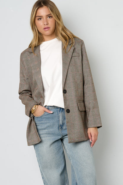 Isla Nomada - Tidløs blazer med tern