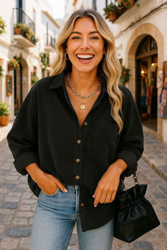 Isla Oversized efterårsbluse