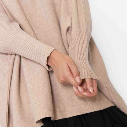 Cozy Oversized Trui Beige - Heerlijk varm!