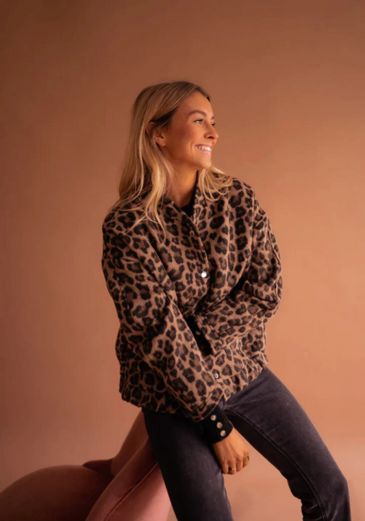 LEONA™ | Leopard bomberjakke