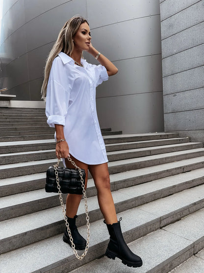 Hvid Isla Business-bluse