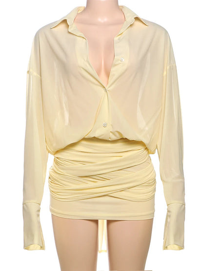 Ibiza Sunrise Co-Ord Bluse & Nederdel